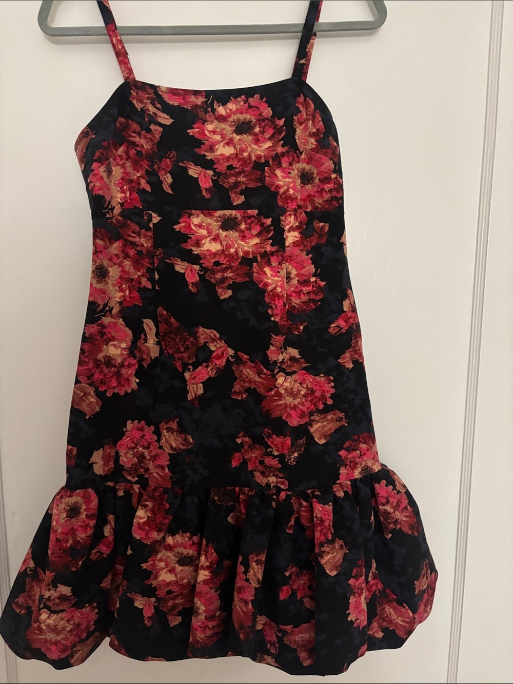 Chelsea28 Floral Dress - Black with Pink & Cream Bloom